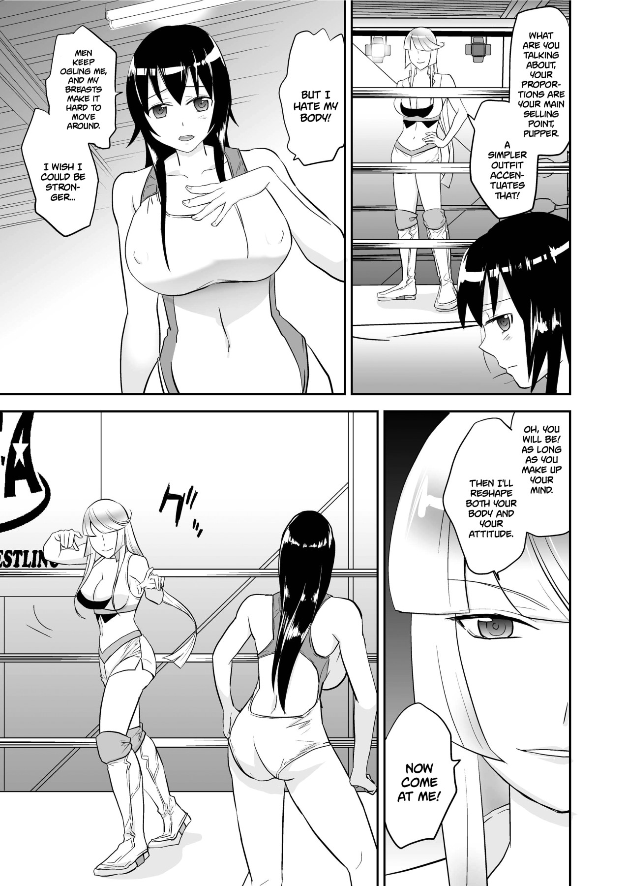 Hentai Manga Comic-Nighttime Cat Fight Training-Read-8